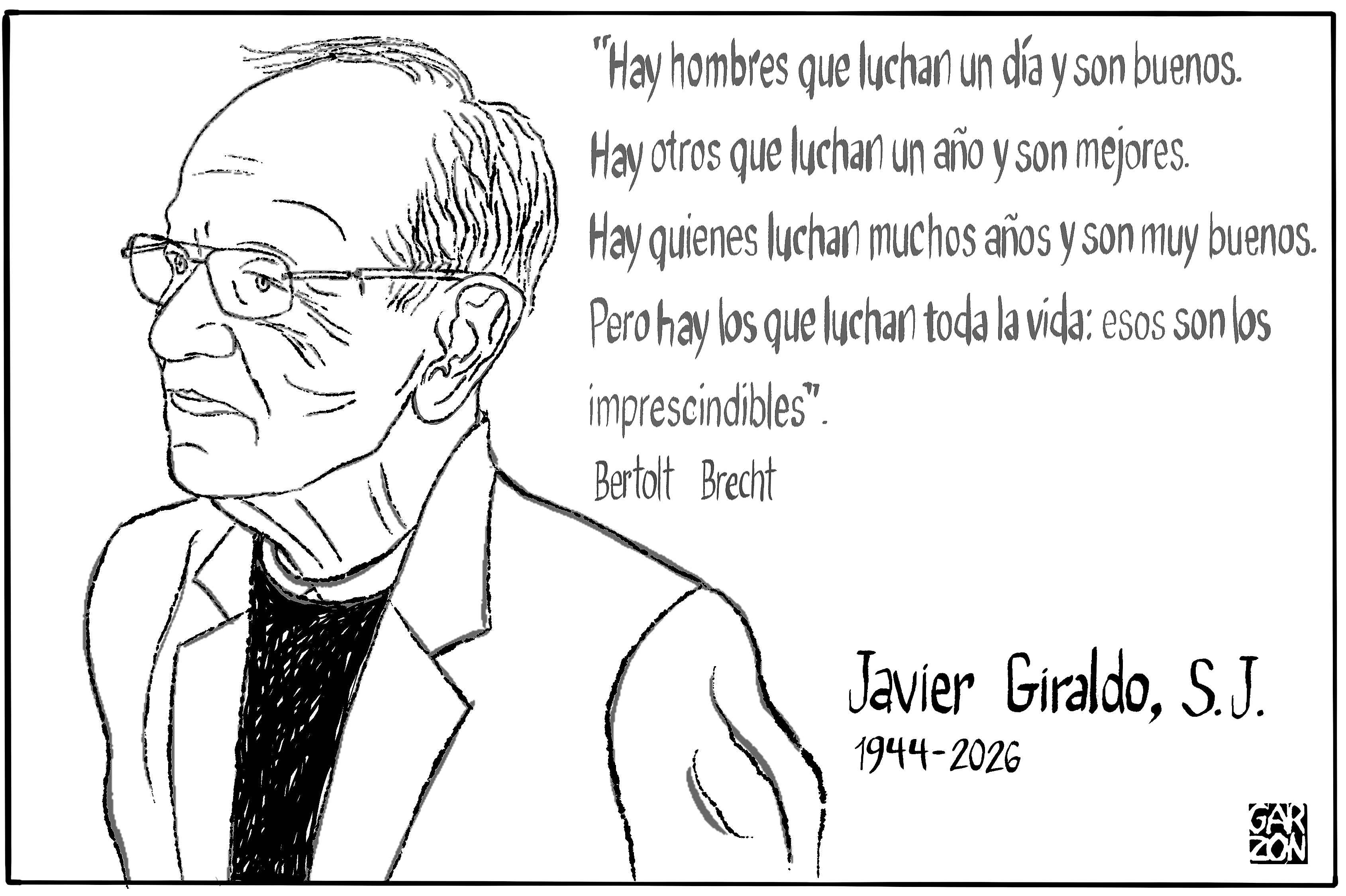 Cartones de Garzón: Gracias, Javier