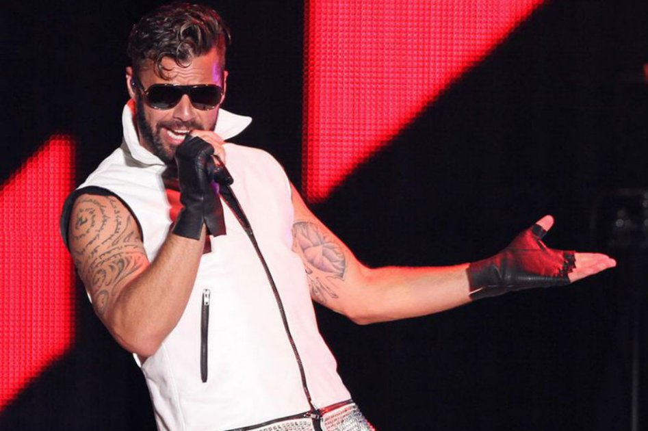 Ricky Martin durante un concierto el 28 de diciembre que se llevó a cabo en el campo de golf del Hotel Moon Palace, en Cancún (México)