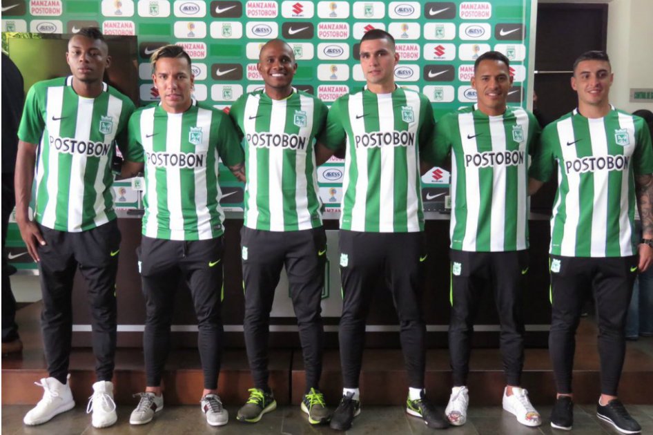 Aldo Leo Ramírez, Dayro Moreno, Edwin Valencia, Jeison Palacios, Oscar Franco y Mariano Vásquez. / @nacionaloficial