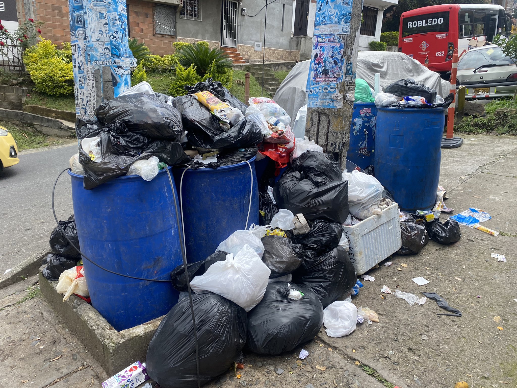 Continúa el problema de basuras en Medellín ad portas de la Feria de las Flores