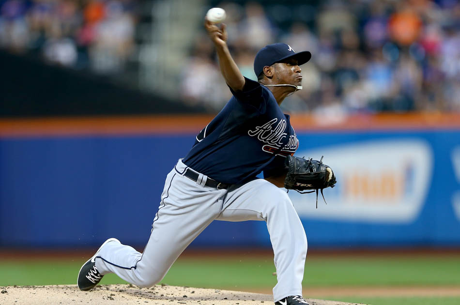Julio Teherán, salió sin decisión contra los Mets