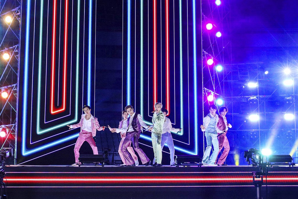 BTS en los American Music Awards 2020.
