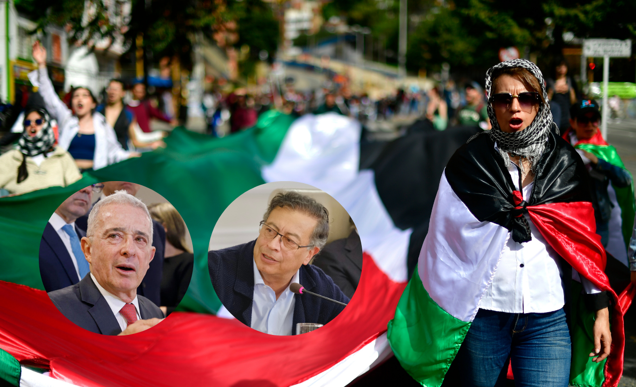 Así va la pelea entre petrismo y Uribismo por marchas en favor de Palestina