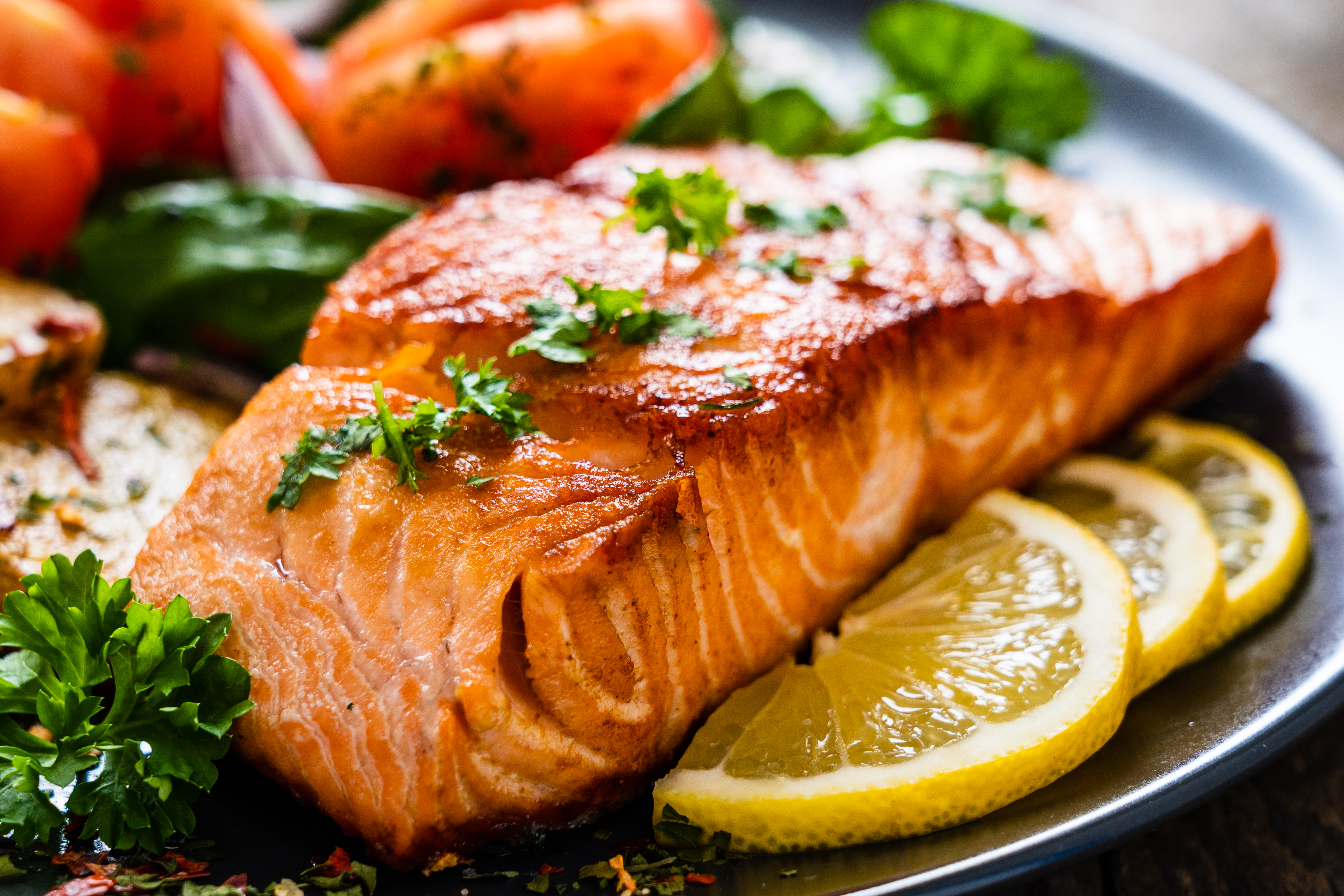 Filete de salmón mediterráneo