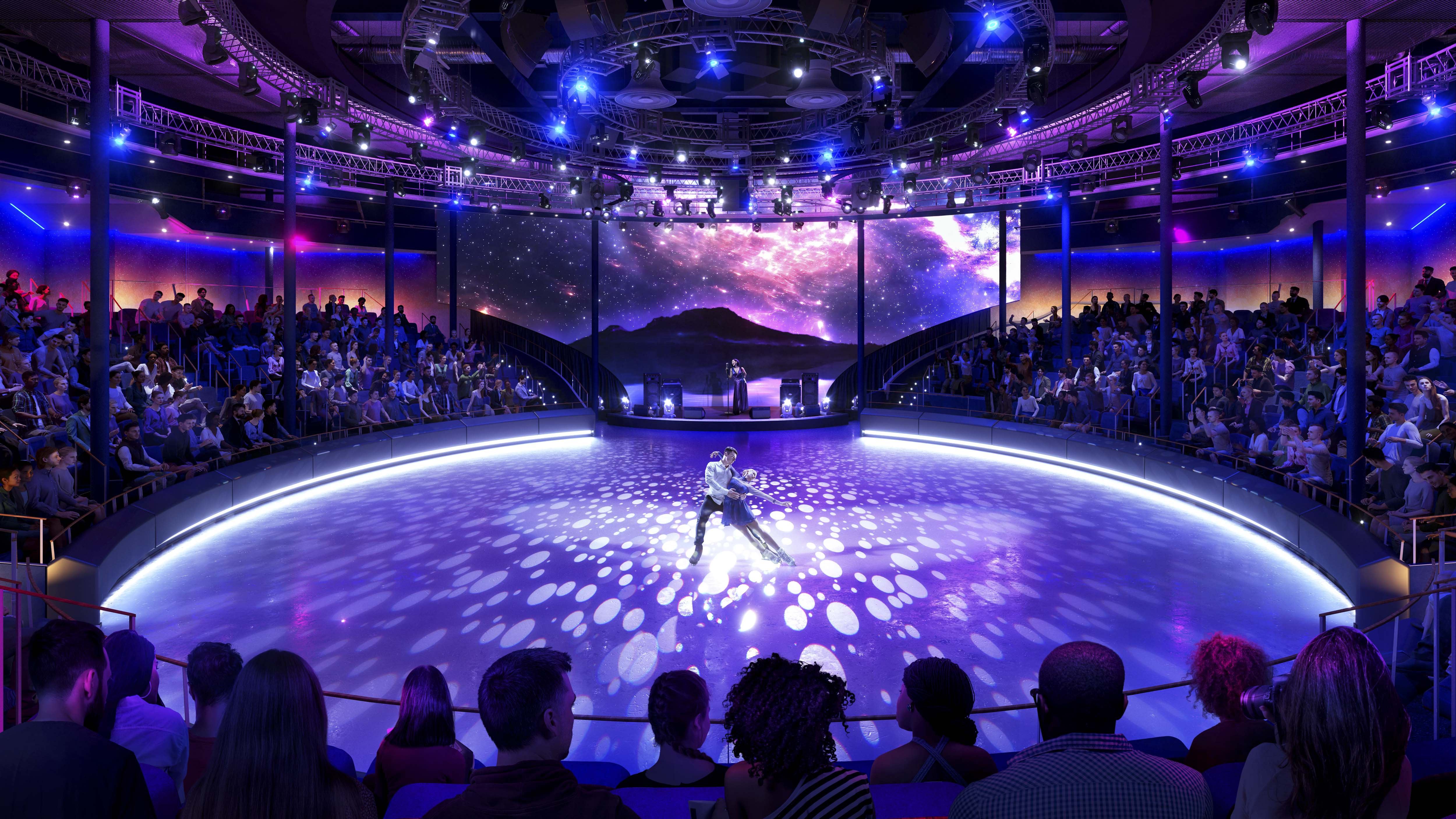 Absolute Zero, la pista de hielo más grande de Royal Caribbean.