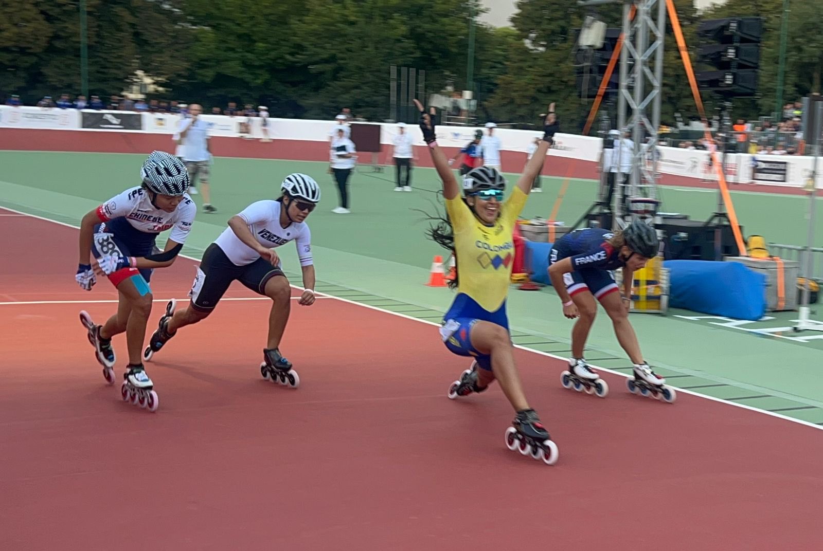 Colombia brilla en el Mundial de Patinaje de Velocidad