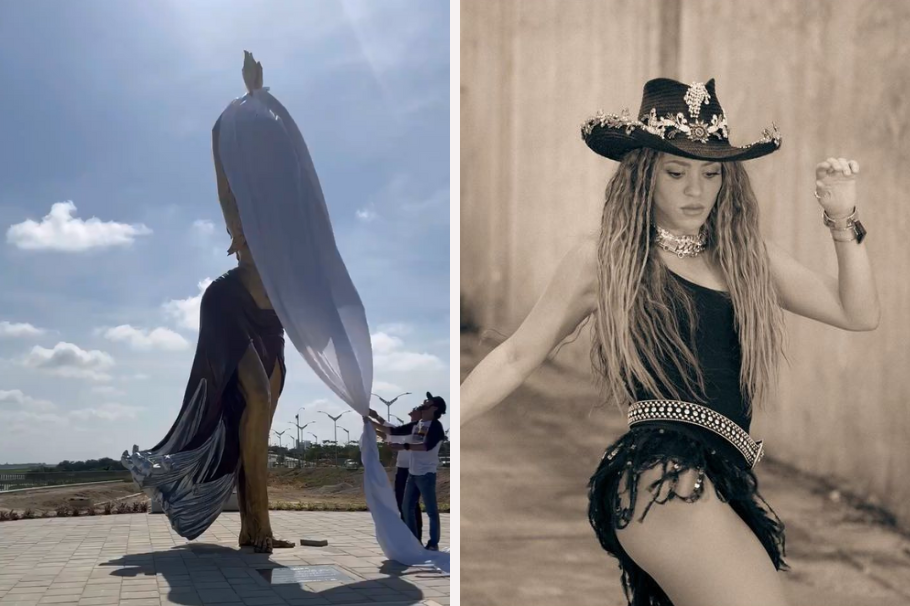 ¡Shakira es inmortalizada! Así luce la nueva estatua que deslumbra a Colombia