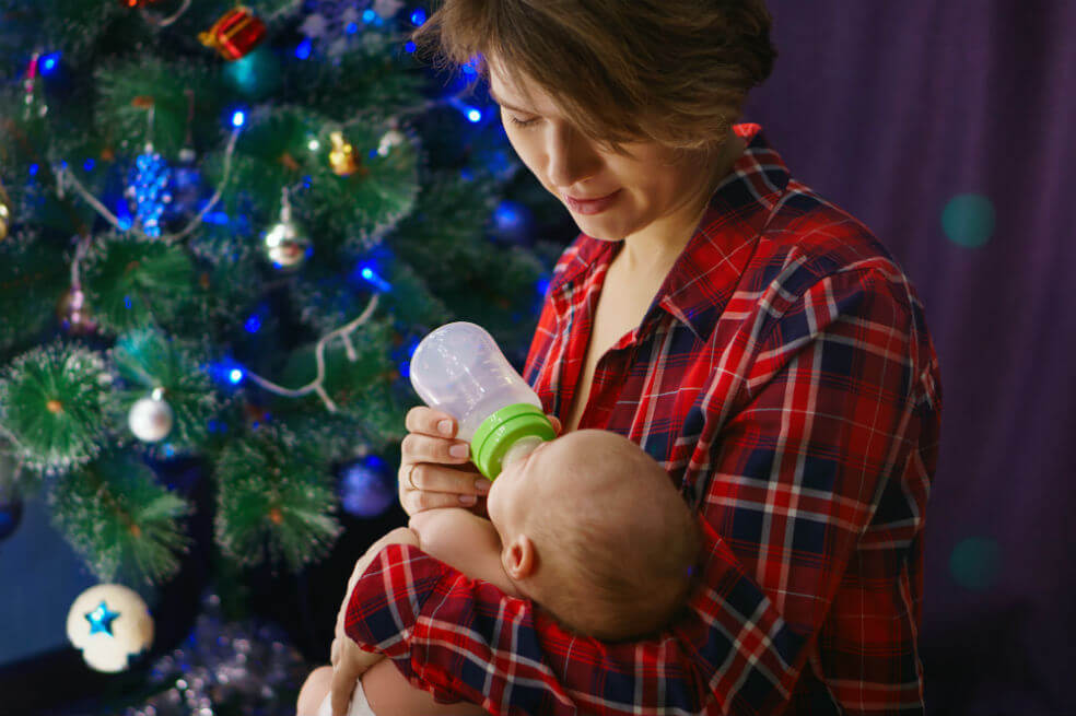 No tienes que destetar a tu bebé en Navidad
