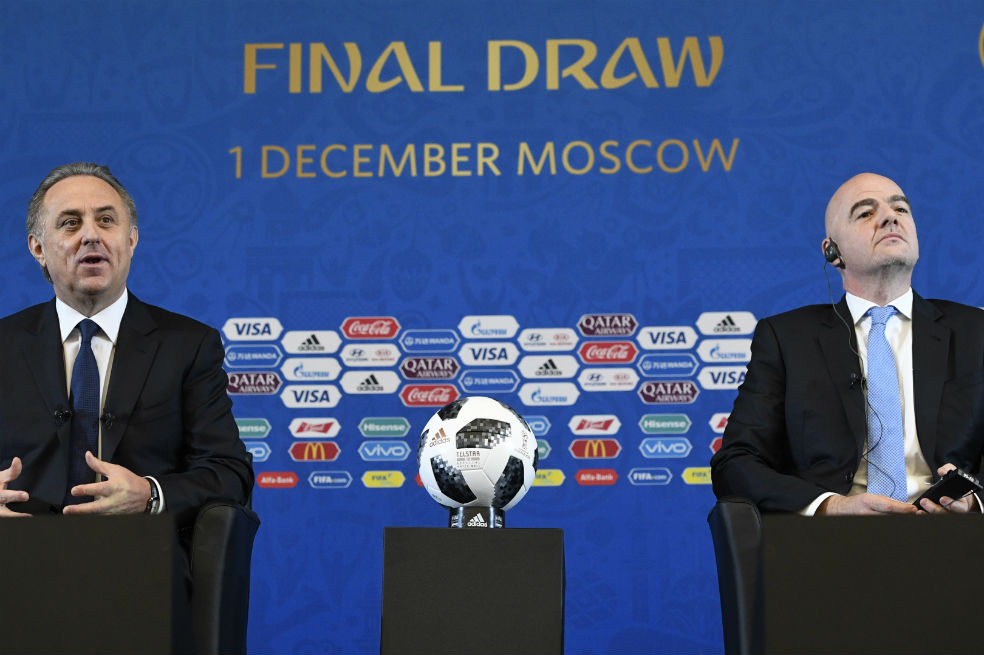 El escándalo de dopaje de estado en Rusia se coló en el sorteo del Mundial