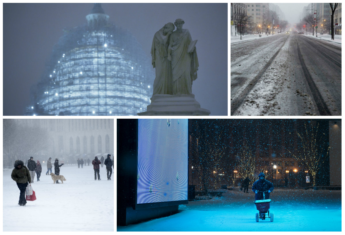 En imágenes la tormenta de nieve en Estados Unidos