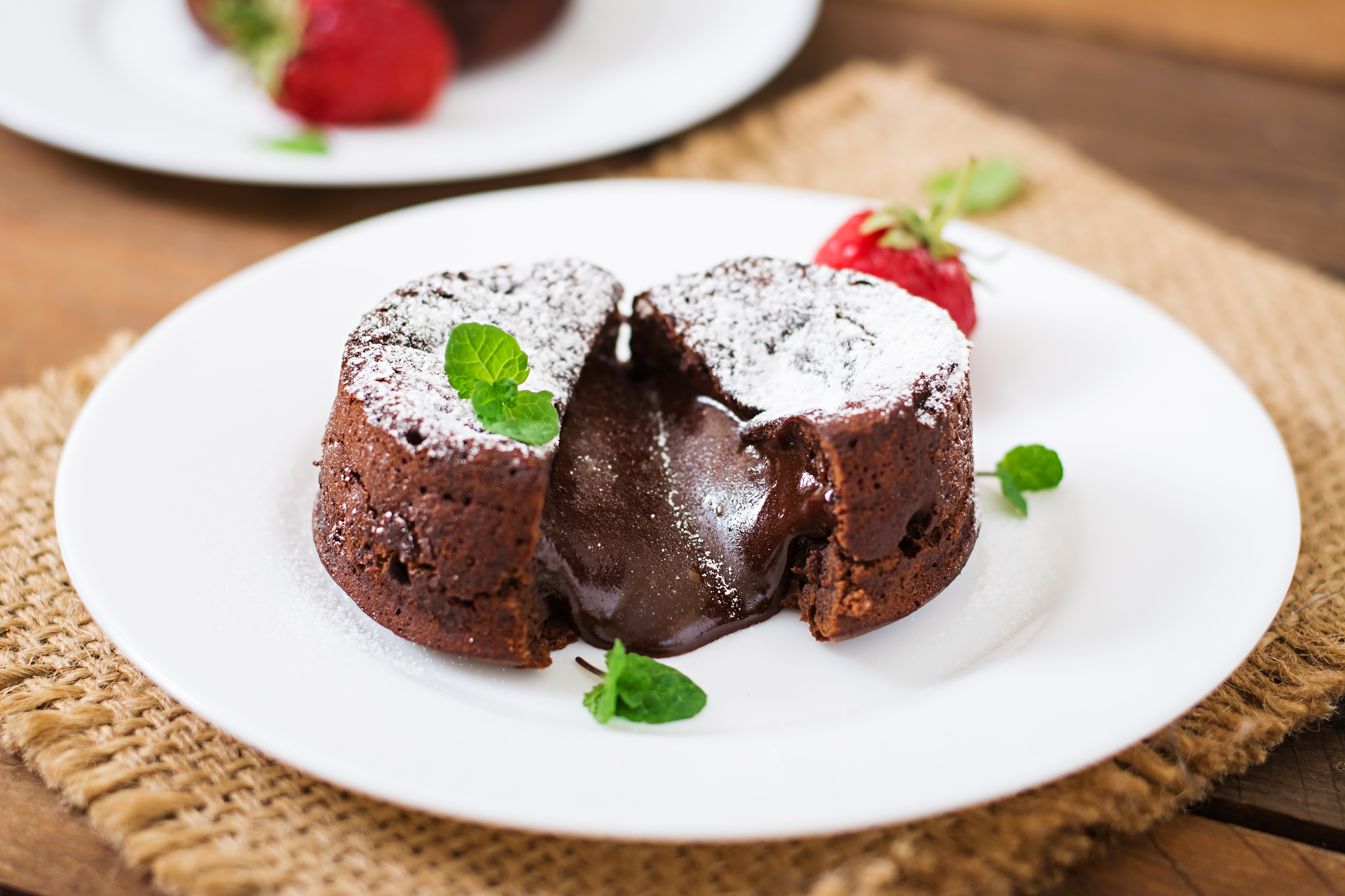 Volcán de chocolate