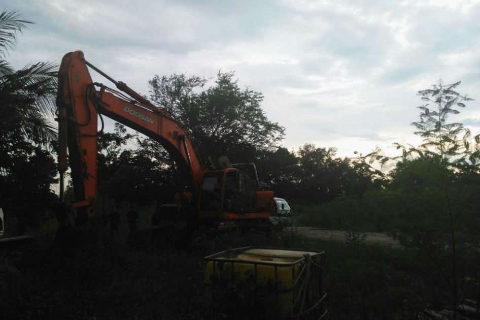Delincuentes desviaron cauce de río en Santander para explotar yacimientos mineros