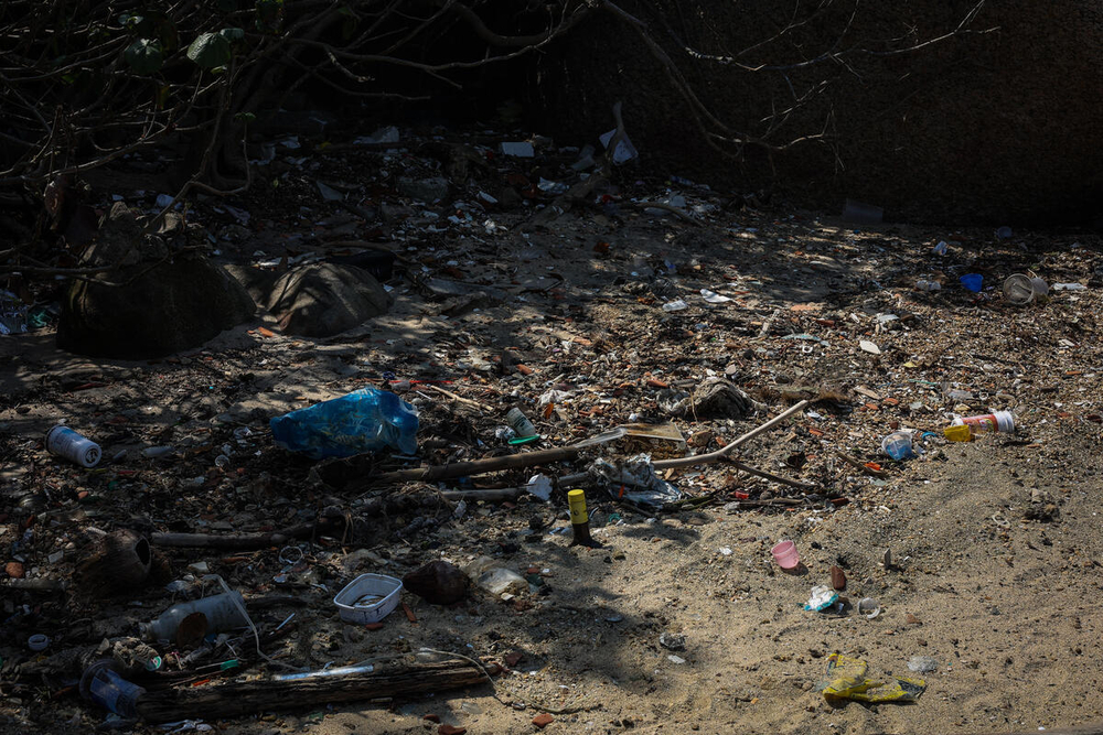 Contaminación por plástico en un ecosistema de Río de Janeiro, Brasil.