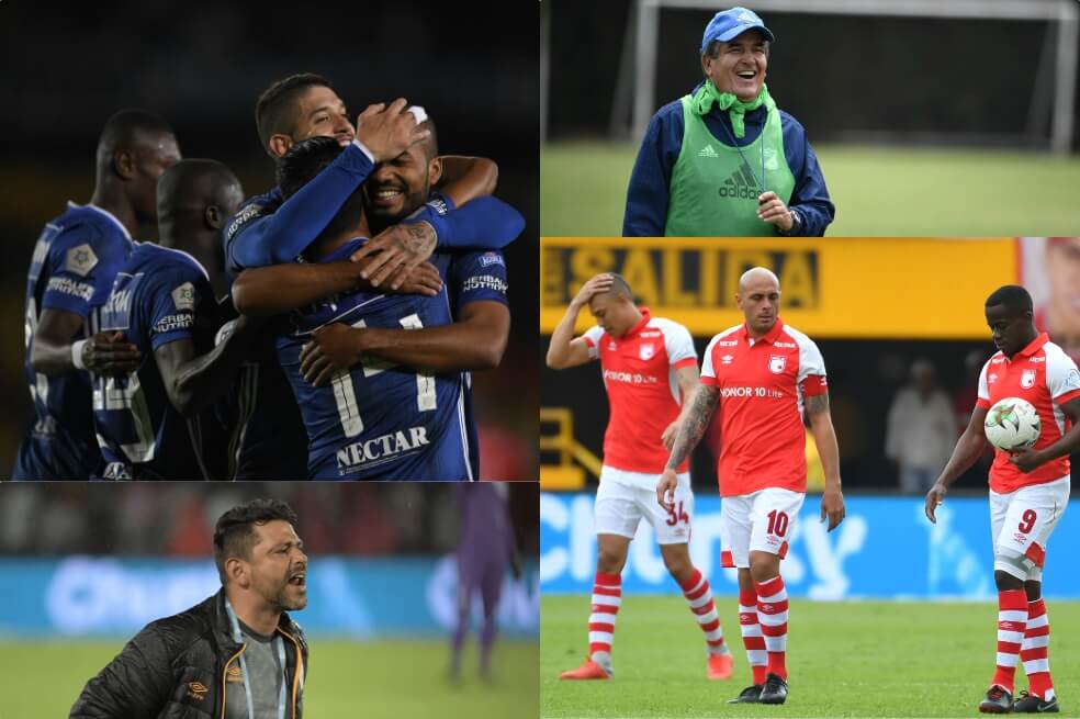 Polos opuestos entre Millonarios y Santa Fe