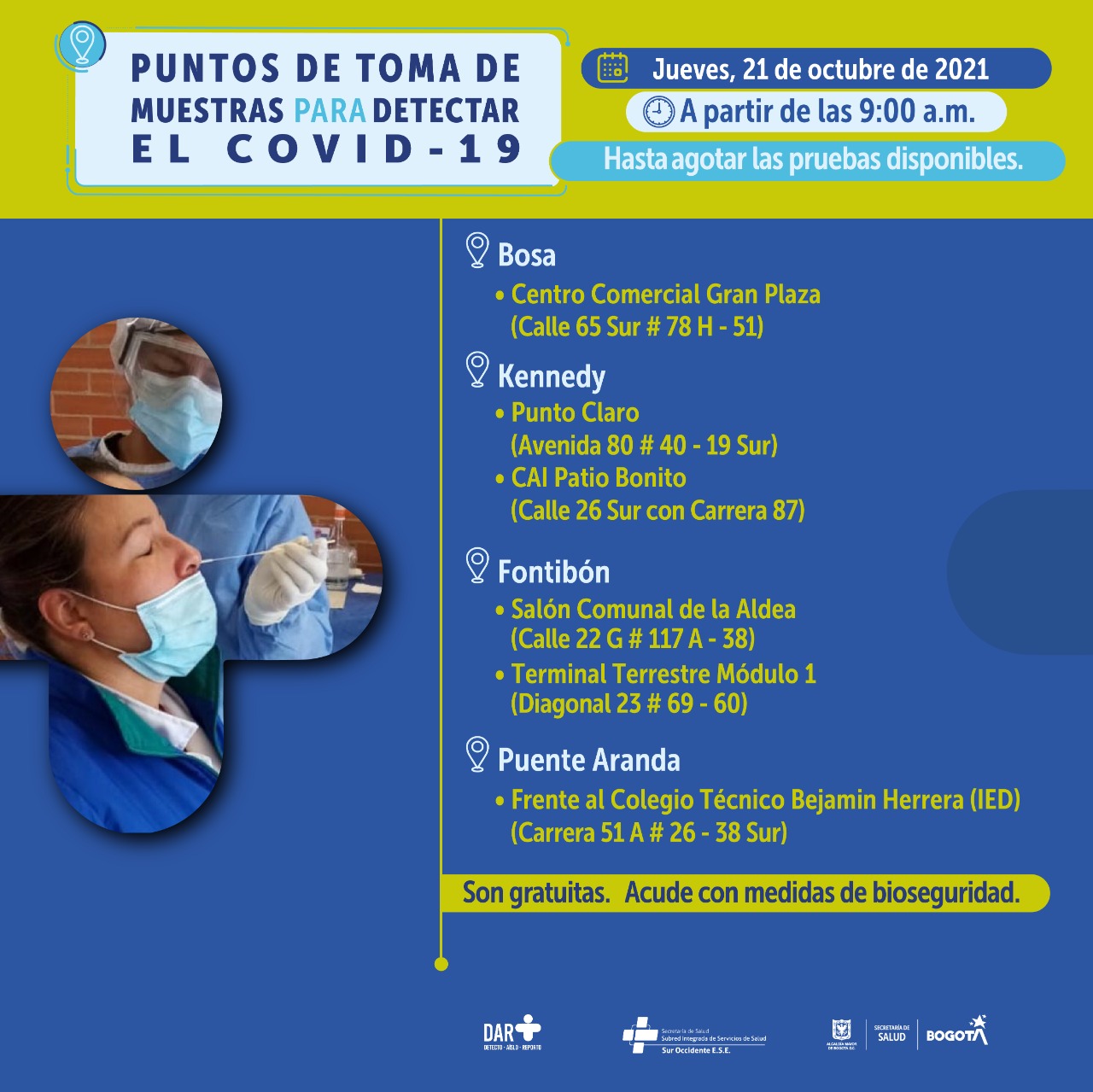 Pruebas PCR Bogotá