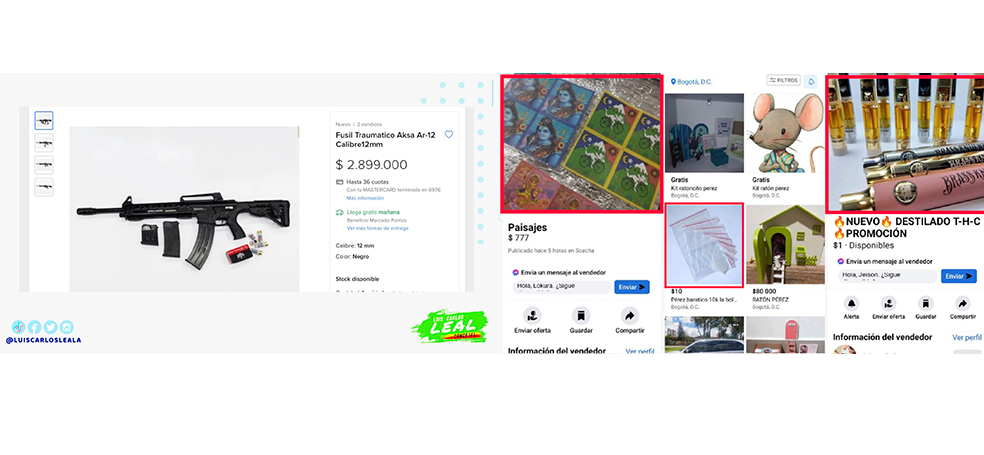 Armas traumáticas y sustancias psicoactivas se venden por internet en Bogotá