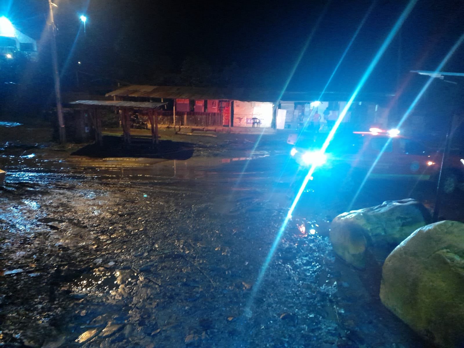 Desbordamiento del rió Veraguas en Pacho, Cundinamarca.