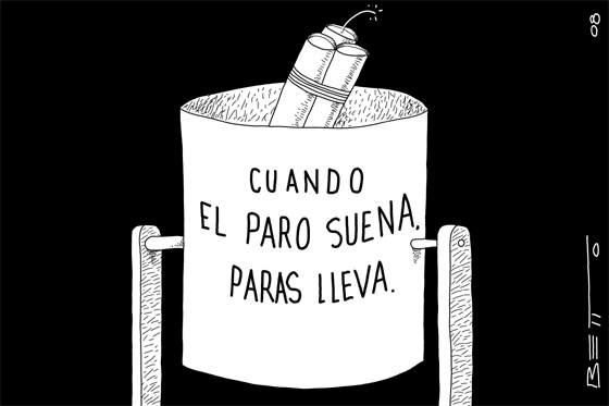 Cuando el paro suena….