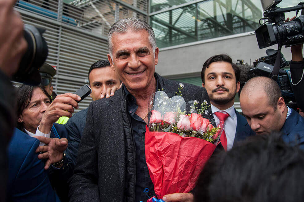 Carlos Queiroz llegó a Bogotá y será presentado este jueves como técnico de Colombia