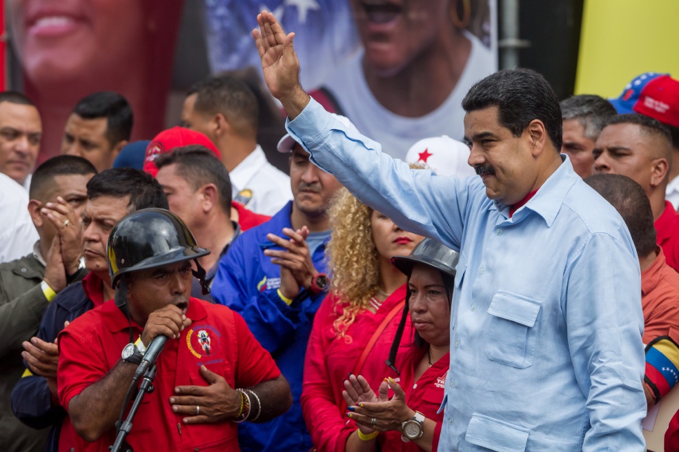 El presidente de Venezuela, Nicolás Maduro, durante un evento público en Caracas en mayo pasado. / EFE