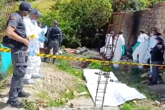Perro detectó fosa común en Usme, en medio de fuertes operativos contra narcobanda