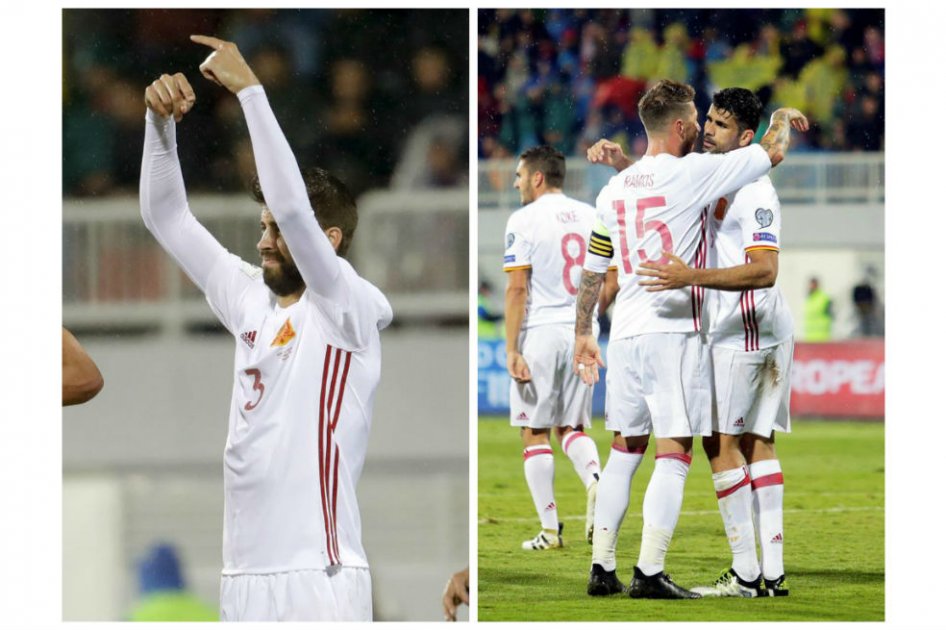 Piqué no cortó la bandera de España, aclara la Federación Española