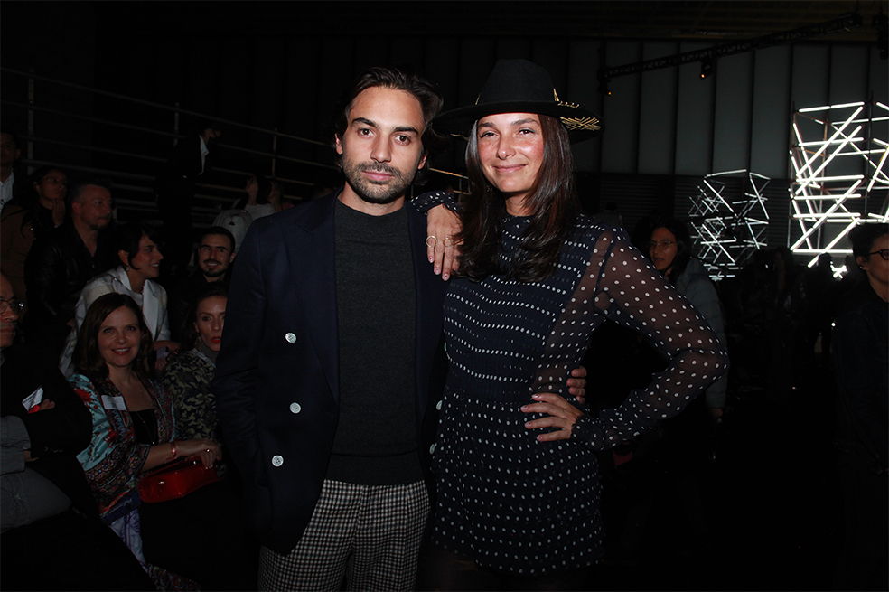 Sebastián Eslava y Patricia Vásquez en el Bogotá Fashion Week