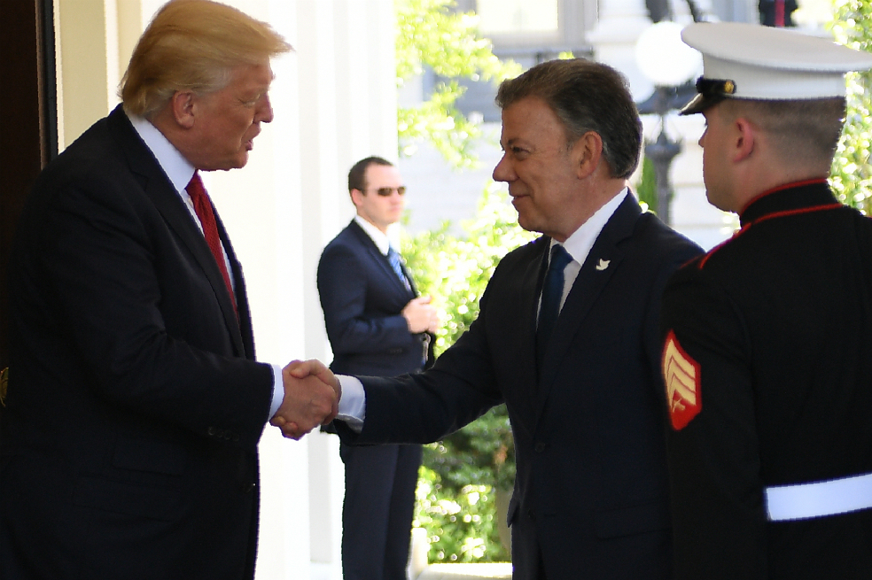 Santos ya está con Trump en la Casa Blanca para hablar de temas regionales