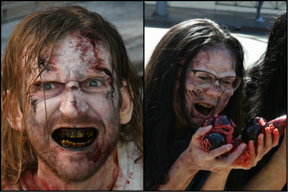 Seguidores de PETA se visten de zombies como protesta al consumo de carne de animales