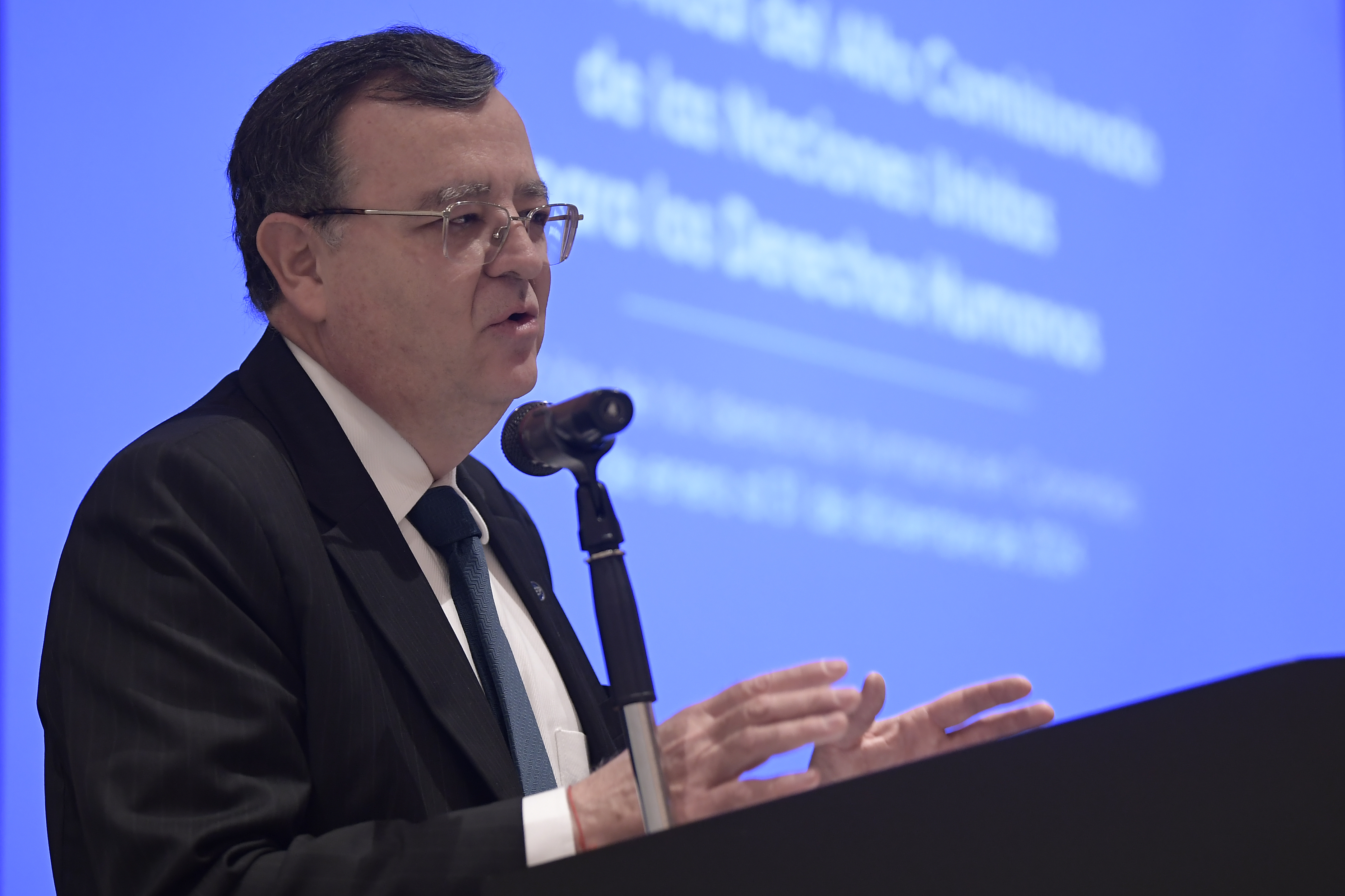 Presidente de la Jurisdicción Especial para la Paz (JEP), en la presentación en Bogotá del informe anual del Alto Comisionado de las Naciones Unidas para los Derechos Humanos en Colombia (ACNUDH), en el cual se hace un balance del impacto de la violencia territorial y las afectaciones por conflicto armado sobre las comunidades durante el 2024.