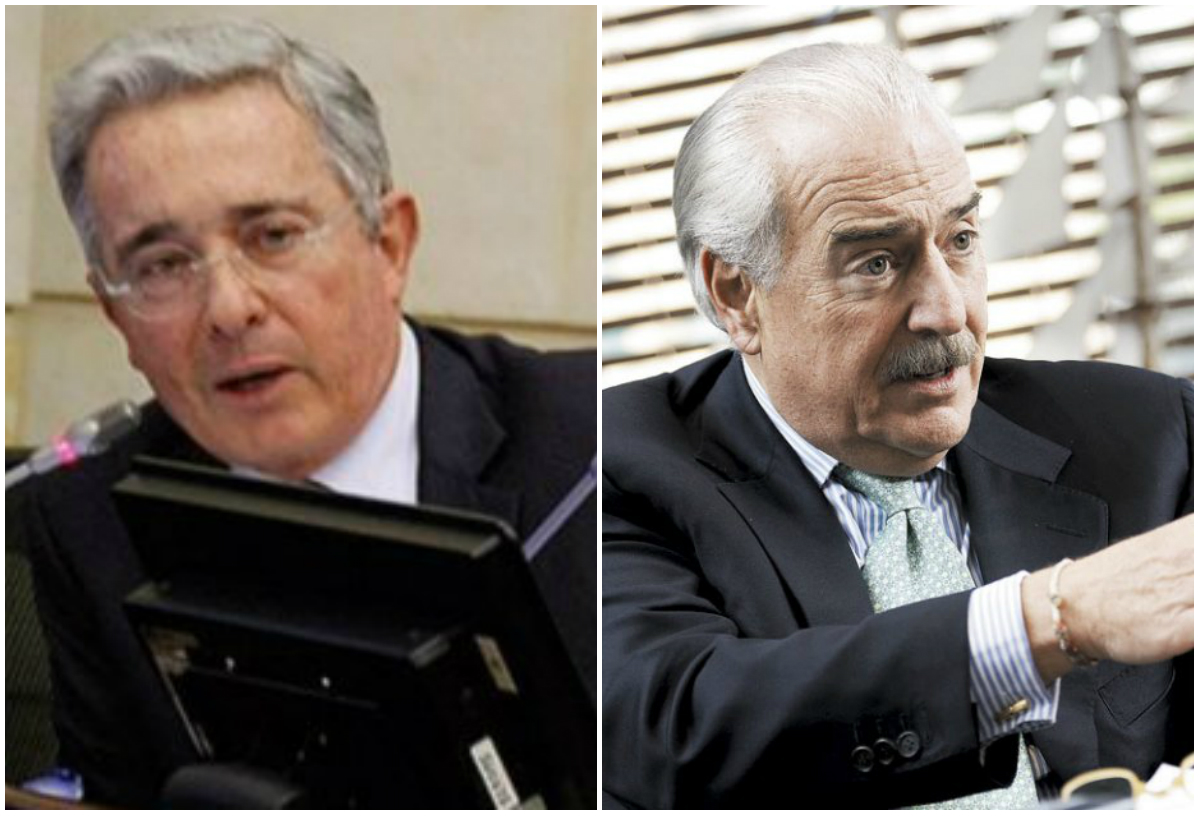 Álvaro Uribe Vélez y Andrés Pastrana.