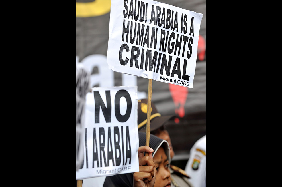 Crucifixión en Arabia