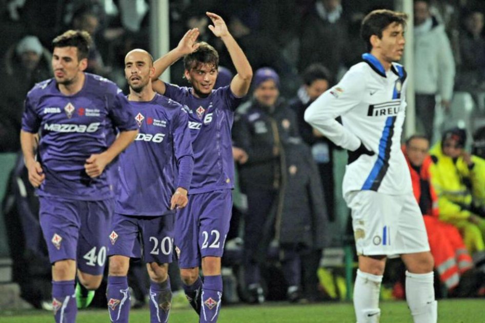 Fiorentina goleó al Inter en la Serie A