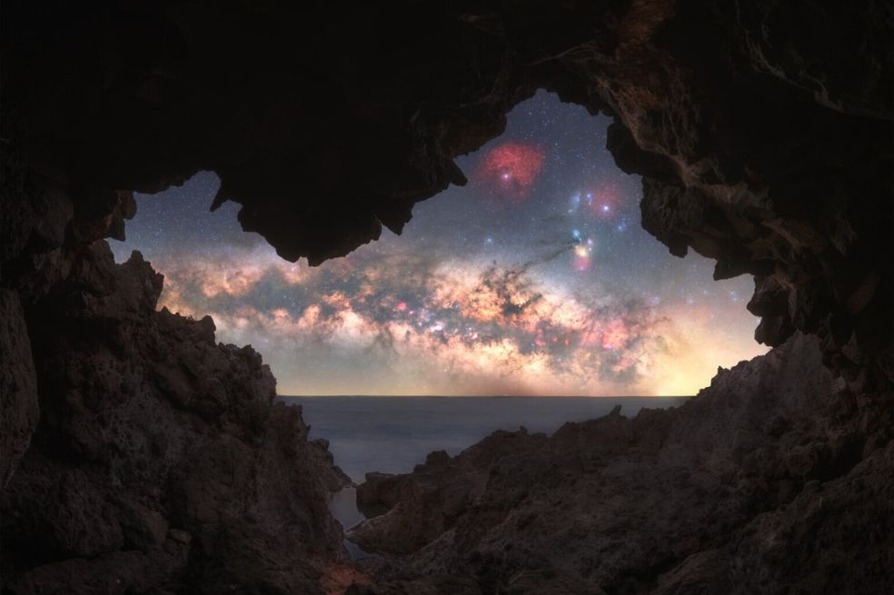 “Galaxia en ascenso” de Anastasia Gulova fue tomada en Tenerife, Islas Canarias, España.