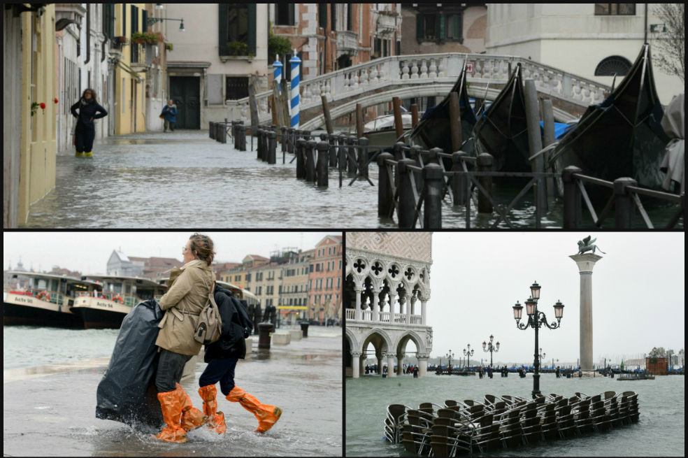 Las imágenes de la terrible inundación que enfrenta Venecia