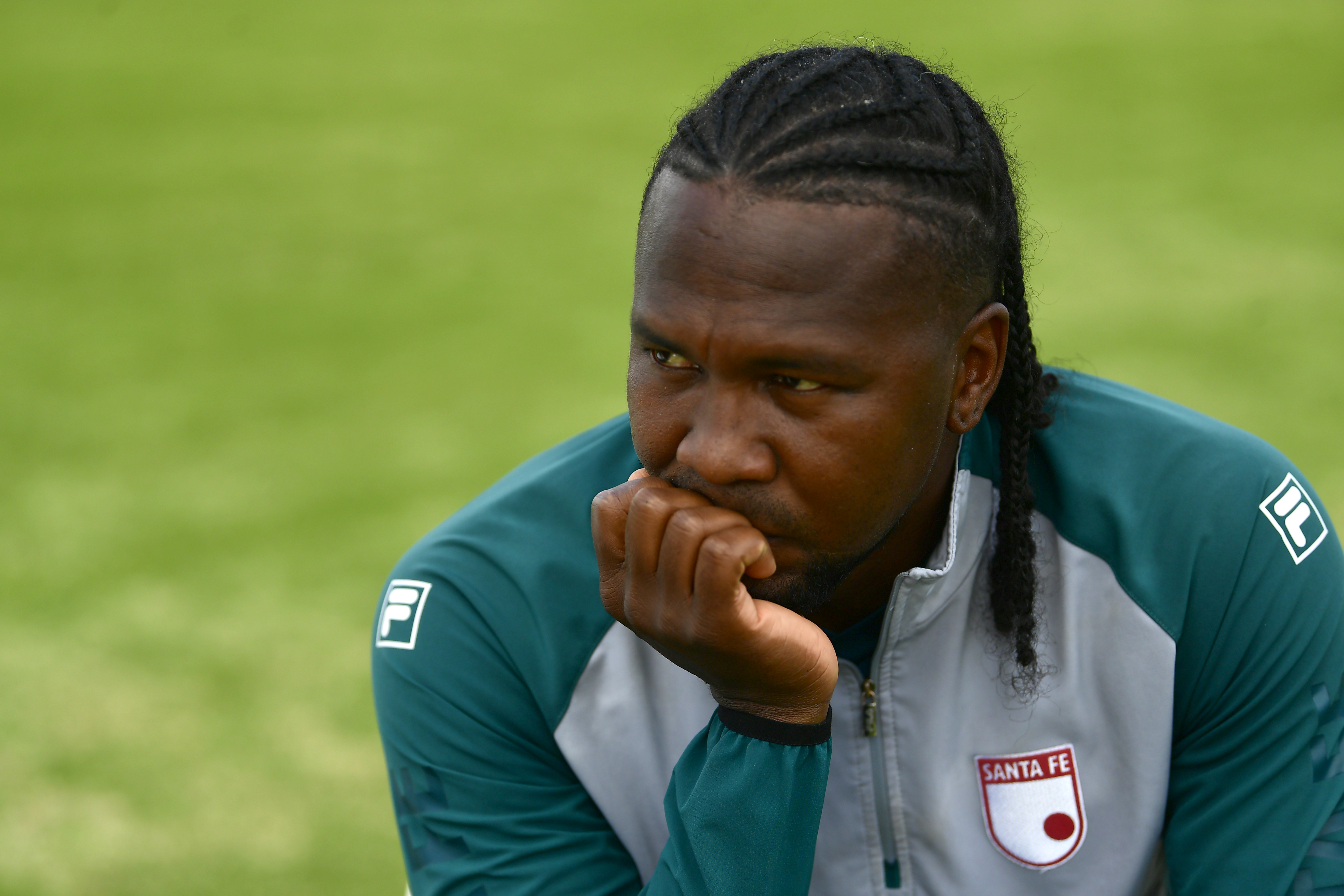 Hugo Rodallega, jugador de Santa Fe.