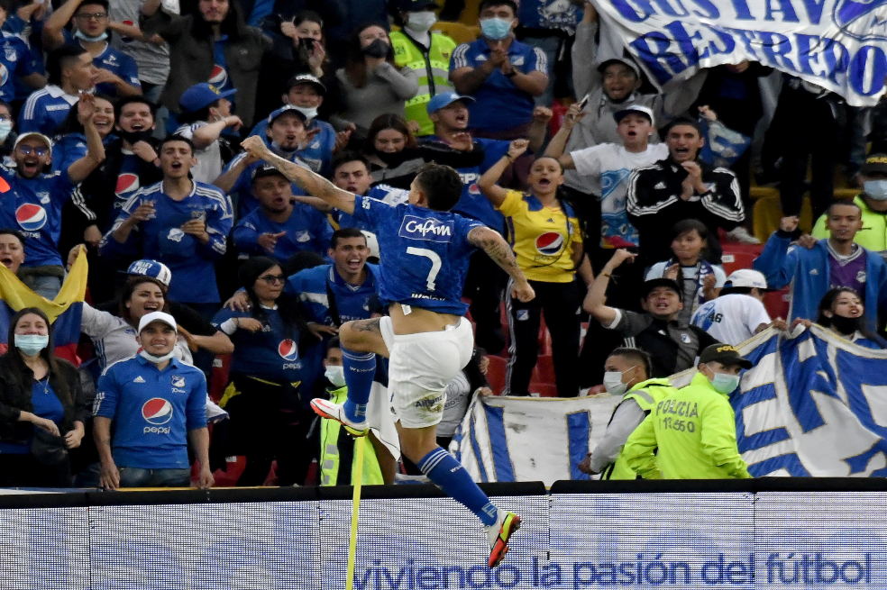 Millonarios, con gol de Ricardo ‘El Caballo’ Márquez, derrotó a Águilas Doradas