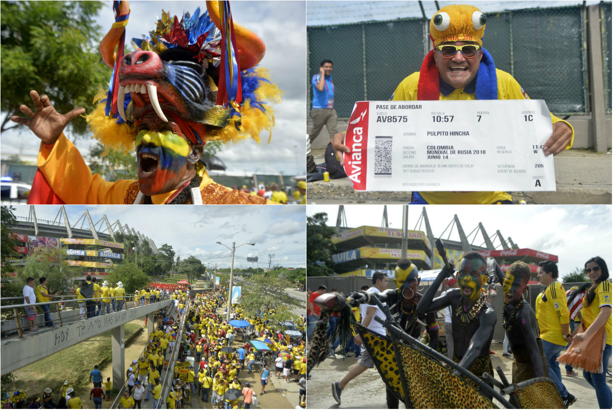 Barranquilla, color y fiesta previo al partido entre Colombia y Paraguay