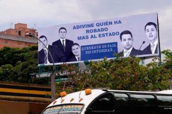 Resultó ser falsa valla contra los hijos del expresidente Uribe