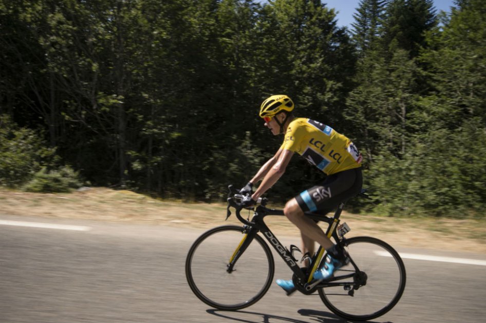 Chris Froome ganador de la décima etapa del Tour de Francia. Foto: AFP