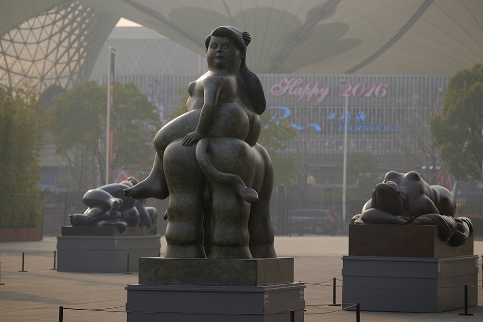 Fernando Botero inaugura exposición en el Art Museum de Shanghái