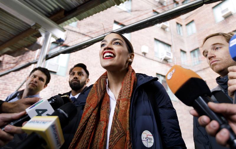 Alexandria Ocasio-Cortez, representante electa a la Cámara en Estados Unidos. / EFE
