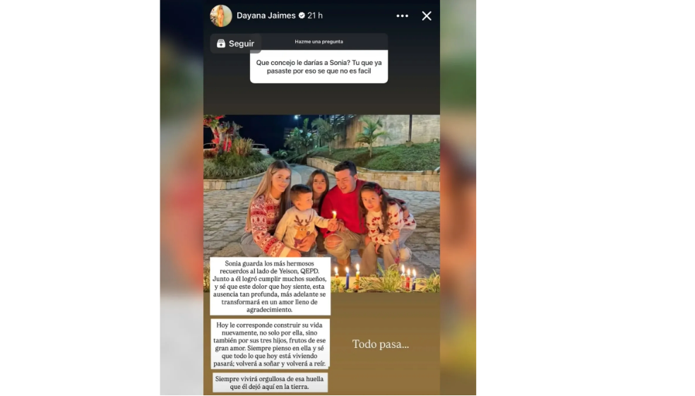 Viuda de Martín Elías envió sentido mensaje a esposa de Yeison Jiménez: “Volverá a soñar”