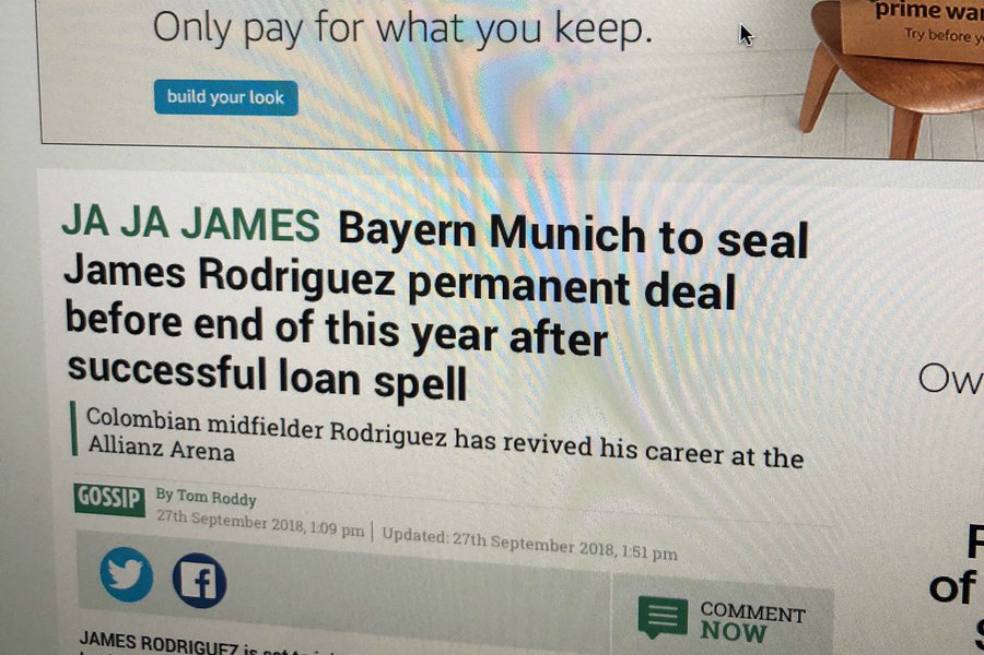 El diario inglés The Sun se burla del tartamudeo de James Rodríguez