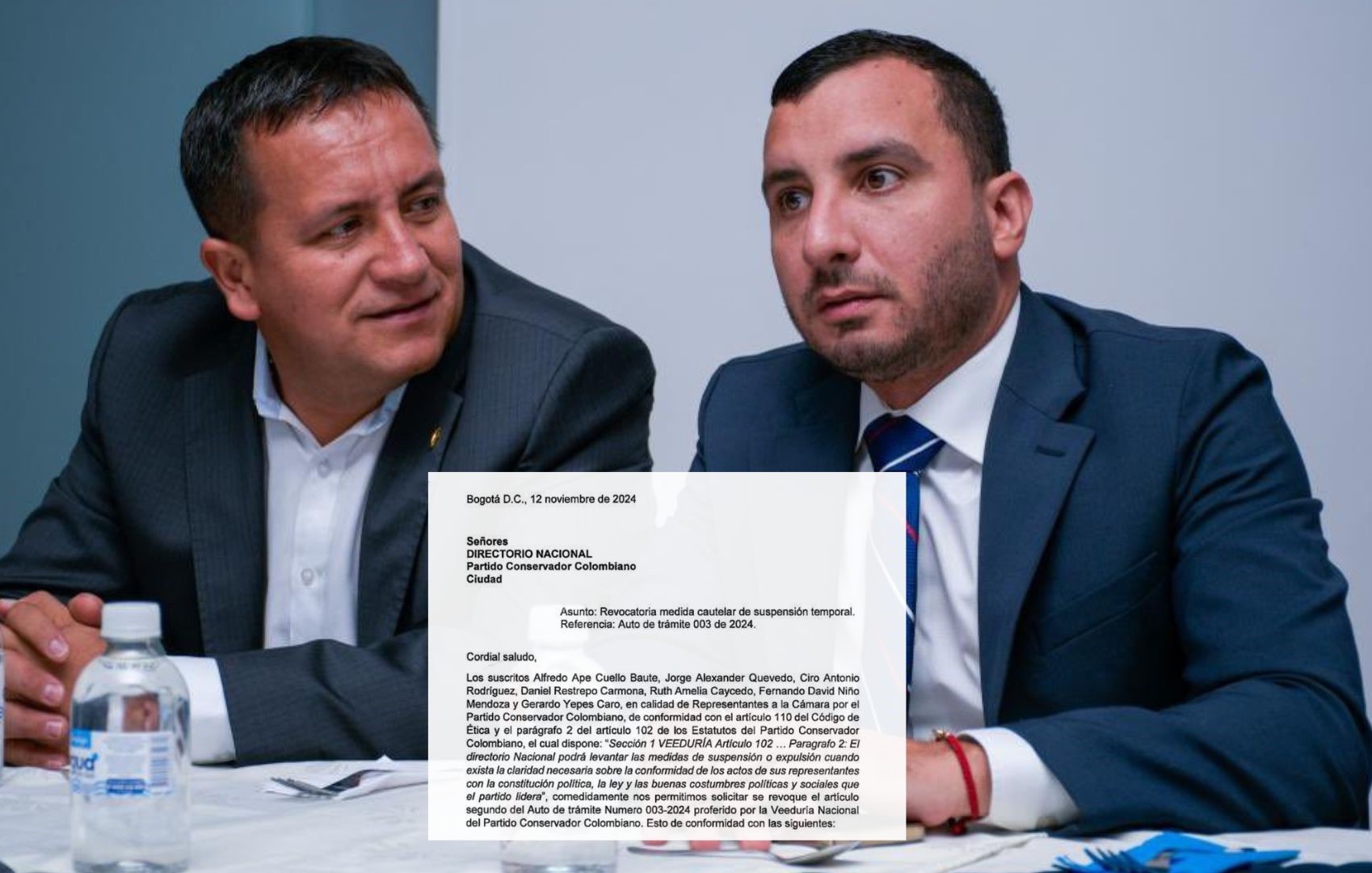 Conservadores sancionados por apoyar la reforma pensional apelan la decisión