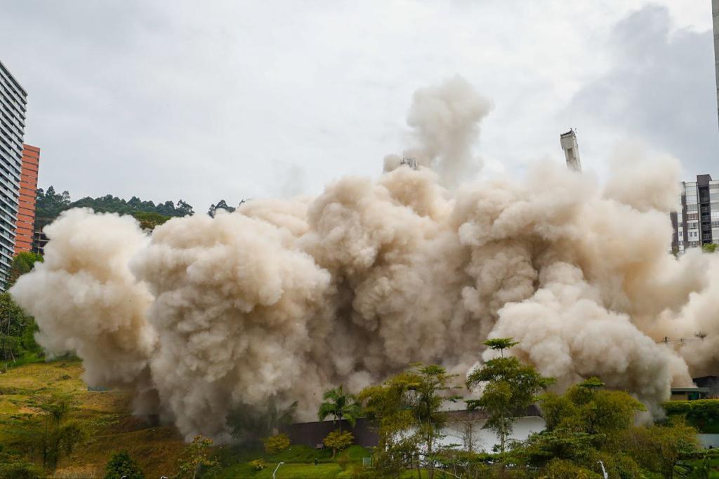 Continental Towers, en Medellín: una implosión de tres segundos