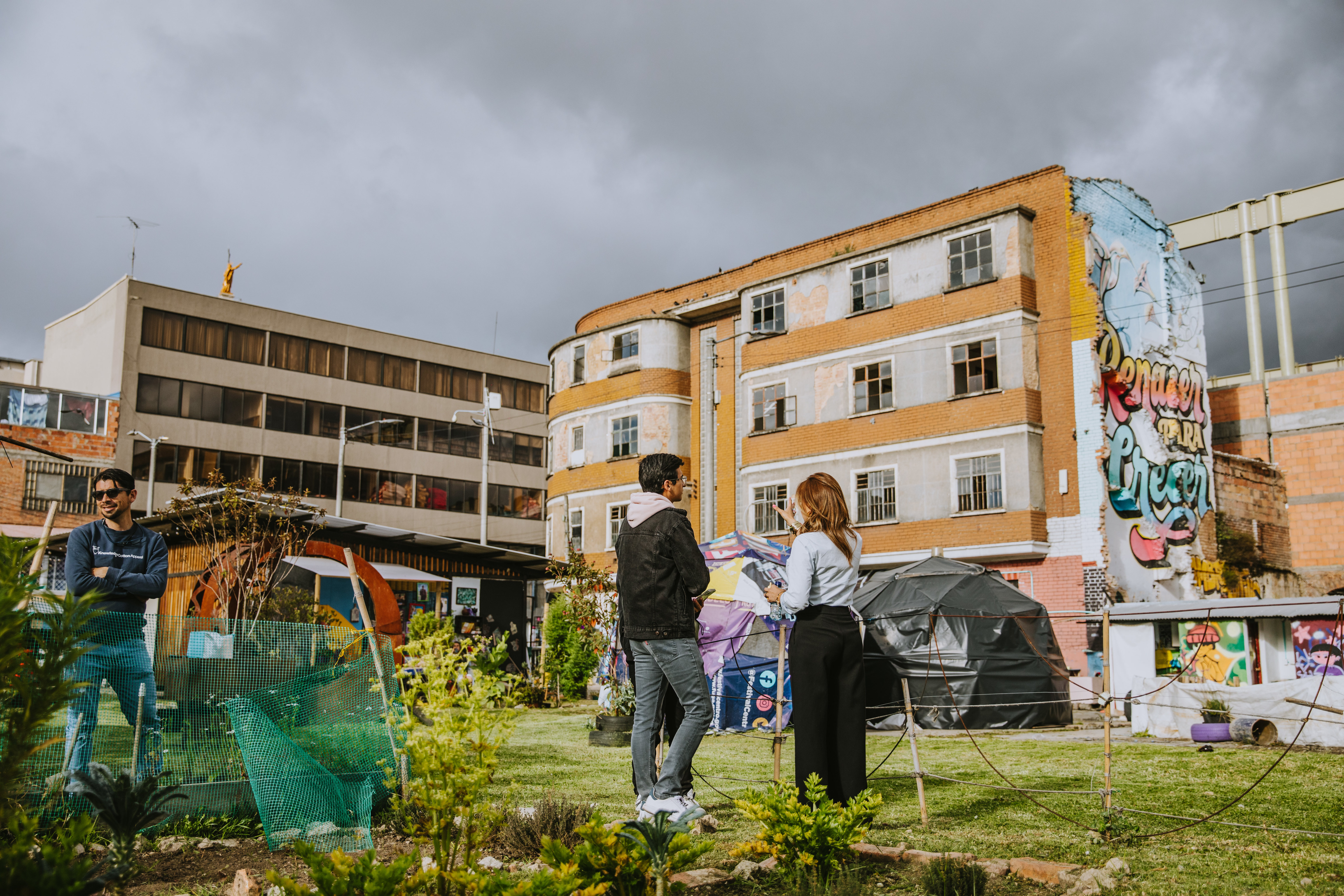 Cuando se planeó este edificio, se proyectó una huerta en la terraza del cuarto piso