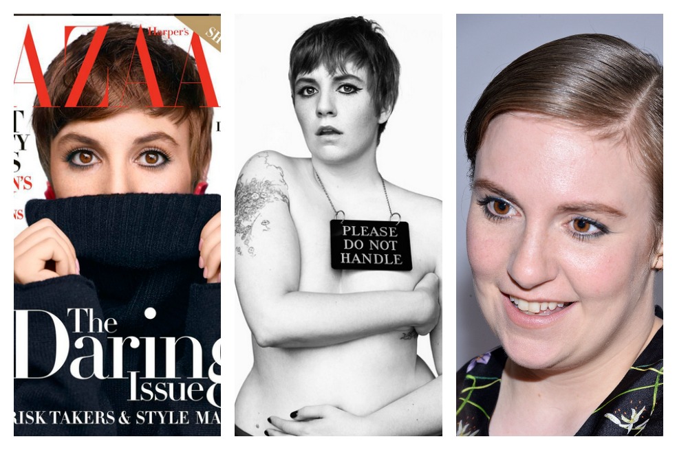 Lena Dunham promociona su toples en Harper’s Bazaar