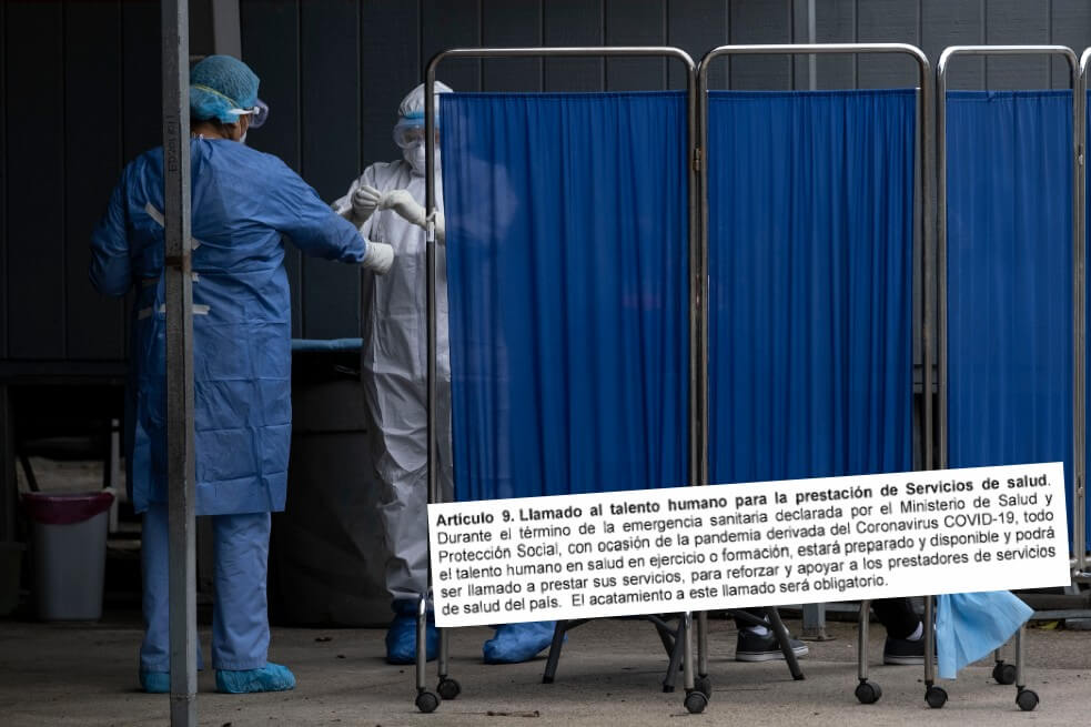 Piden a Gobierno anular artículo que obliga al personal de salud atender el coronavirus
