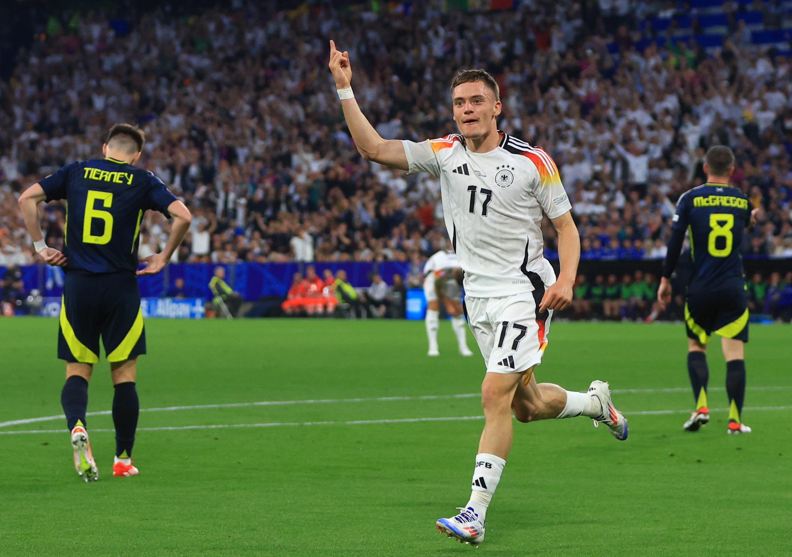Así fue el primer gol de la Eurocopa 2024, obra del alemán Florian Wirtz: video